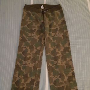 Lucky Brand XS Leaf Camo Sweatpants